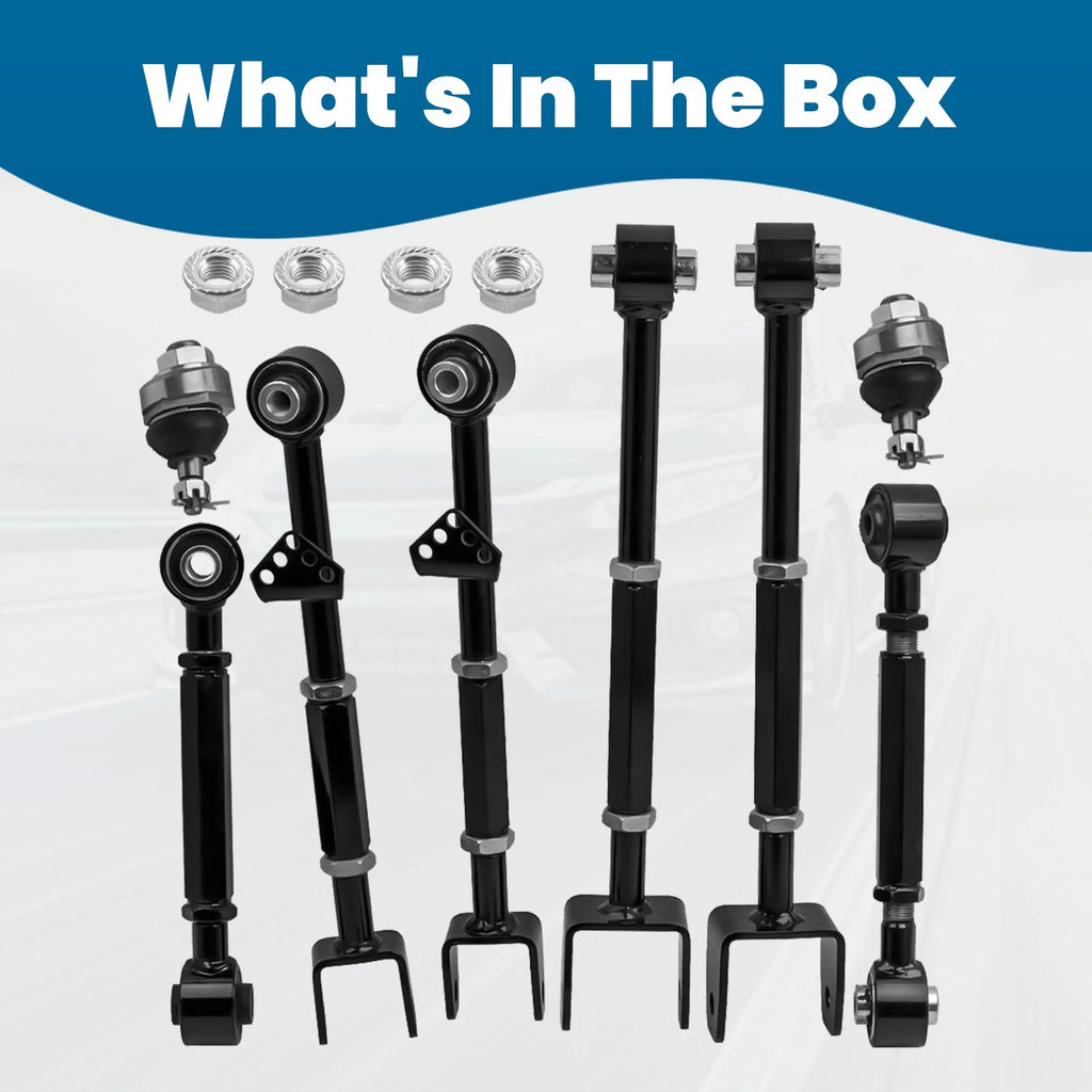 Rear Camber Control Arms Kit & Ball Joints for Honda Accord (2008–2013) TL TSX (2009–2013)
