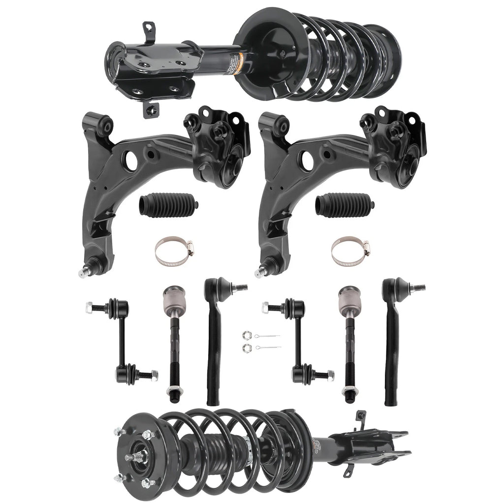 Front Struts w/Control Arms Sway Bars Kit for Ford Edge (2007–2014)