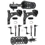 Front Struts w/Control Arms Sway Bars Kit for Ford Edge (2007–2014)
