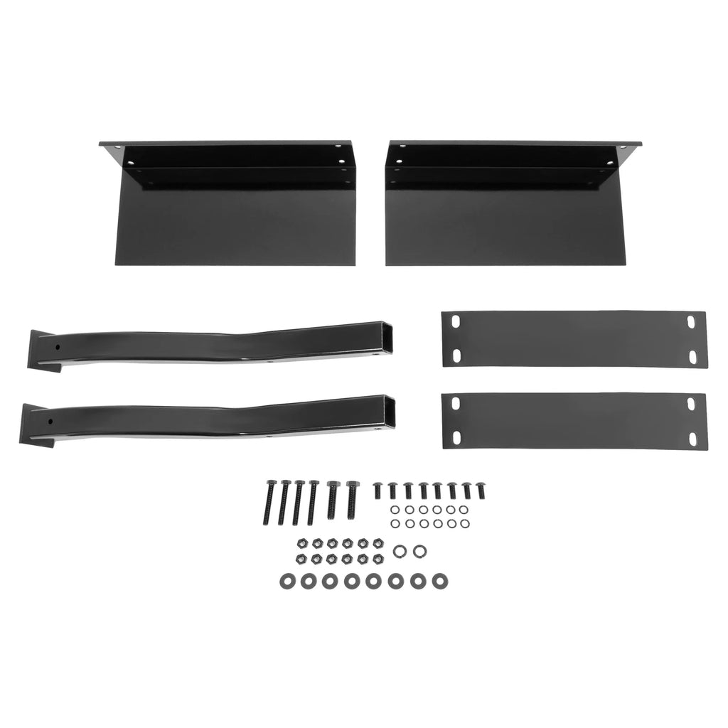Set of 2 Heavy Duty Black Rear Half Fender Mounting Brackets for Universal