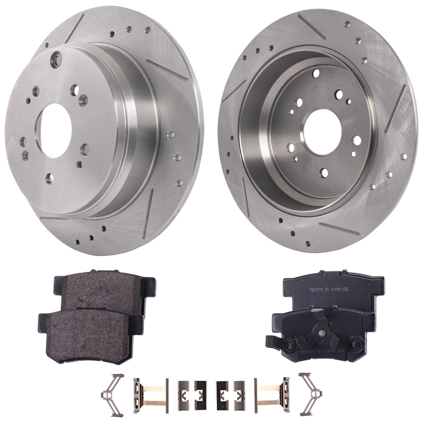 Brake Disc Rotors and Pads Kit for Acura RDX Honda CR-V (2005–2012)