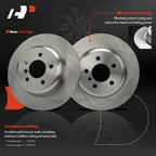 2Pcs Rear Disc Brake Rotors for BMW F10 528i 535d 535i xDrive (2011–2017)