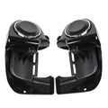 Black Lower Vented Fairing Speaker Grills for Harley Touring (1983–2013)