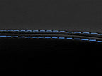 Leather Synthetic Console Armrest Cover for Honda Civic (2001–2005) Black Blue Stitch