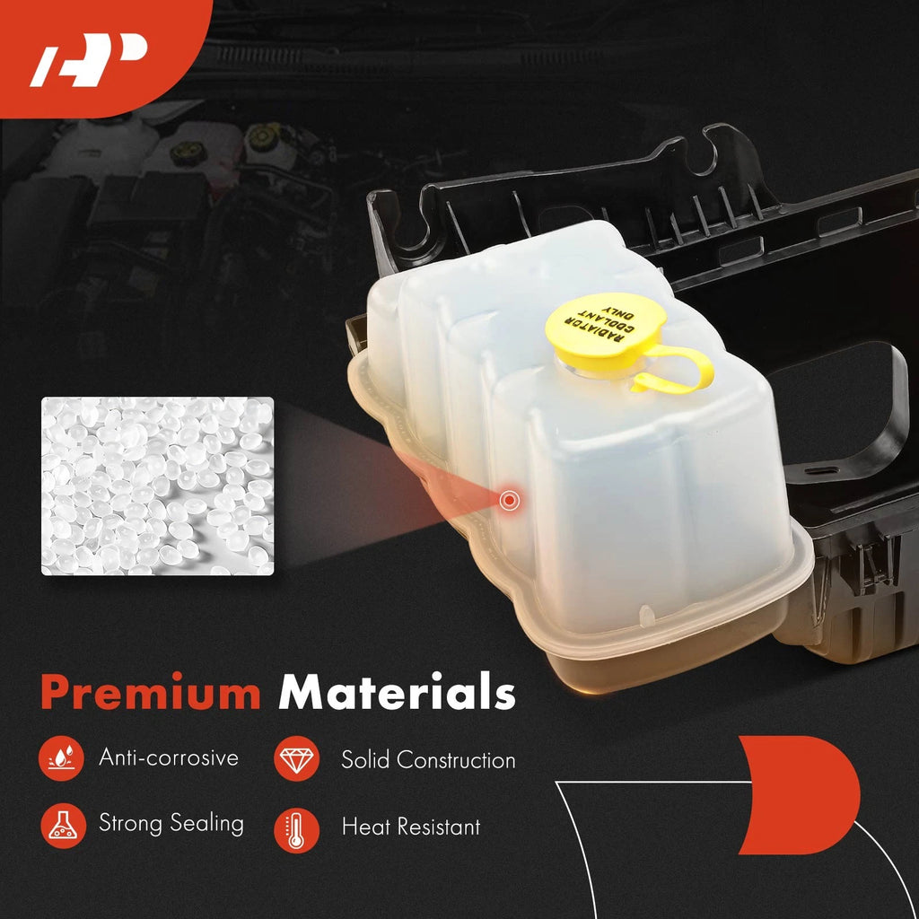 Engine Coolant Reservoir with Cap for Ford F-150 F-350 Super Duty (2004–2022)