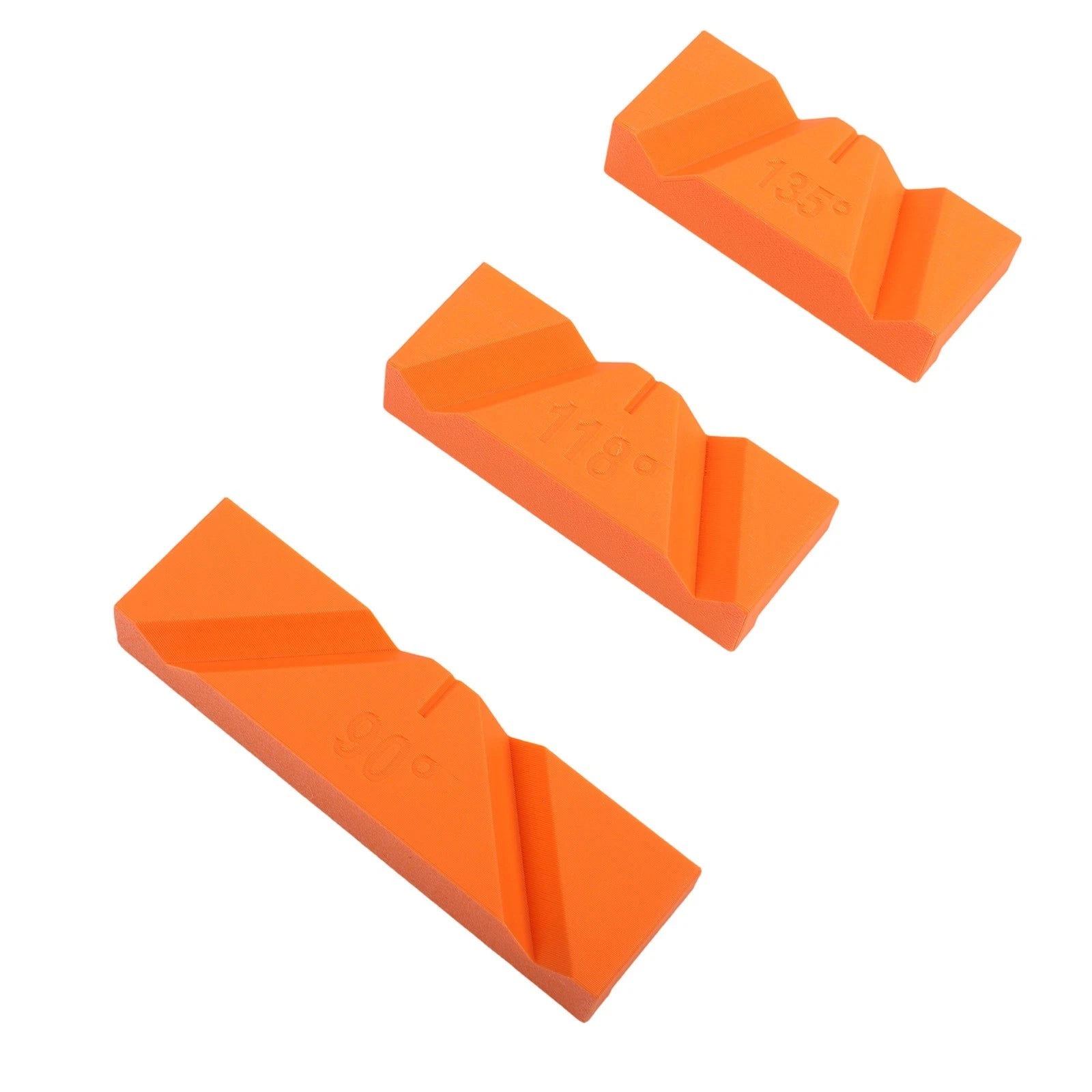 3PCS Drill Bit Sharpener Jig for Precise 90, 118, 135 Degree Angles