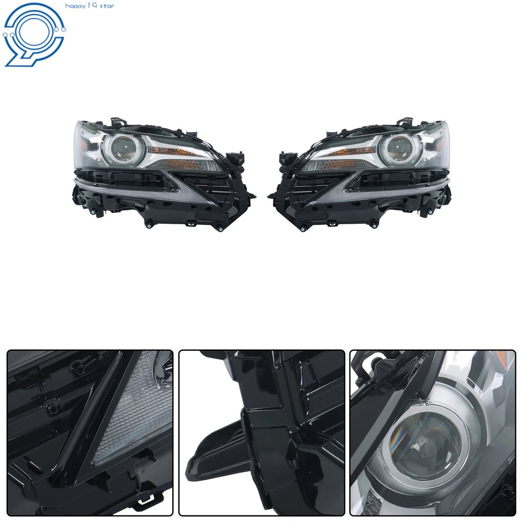 Set of 2 LED Headlights for Lexus GS450h GS350 GSF (2016–2018)
