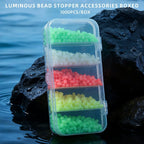 Set of 1000 Plastic Diamond Glow Beads for Bait Stopper Lure Rigging