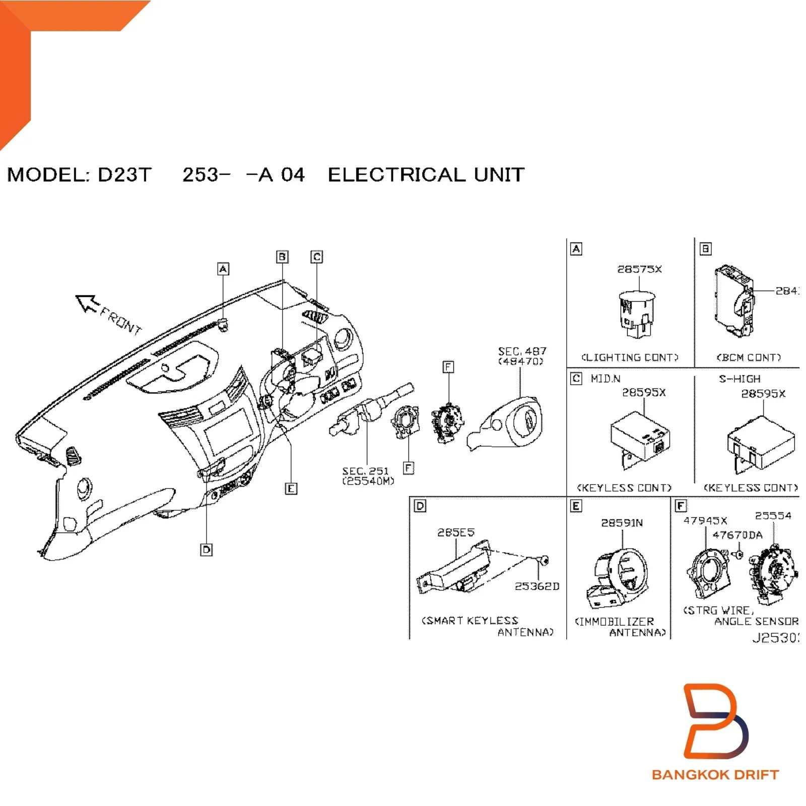 IPDM Module Controller Unit for Nissan Navara D23 NP300 STX (2015-2019)