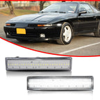 Clear LED Side Marker Lights for Toyota Supra, Celica (1987–1992)