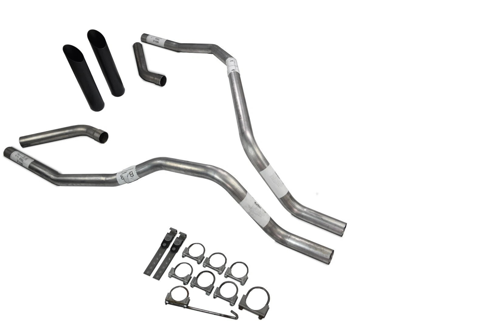 Dual Exhaust System for Nissan Titan (2004–2006) 2.5 Inch Black Tip