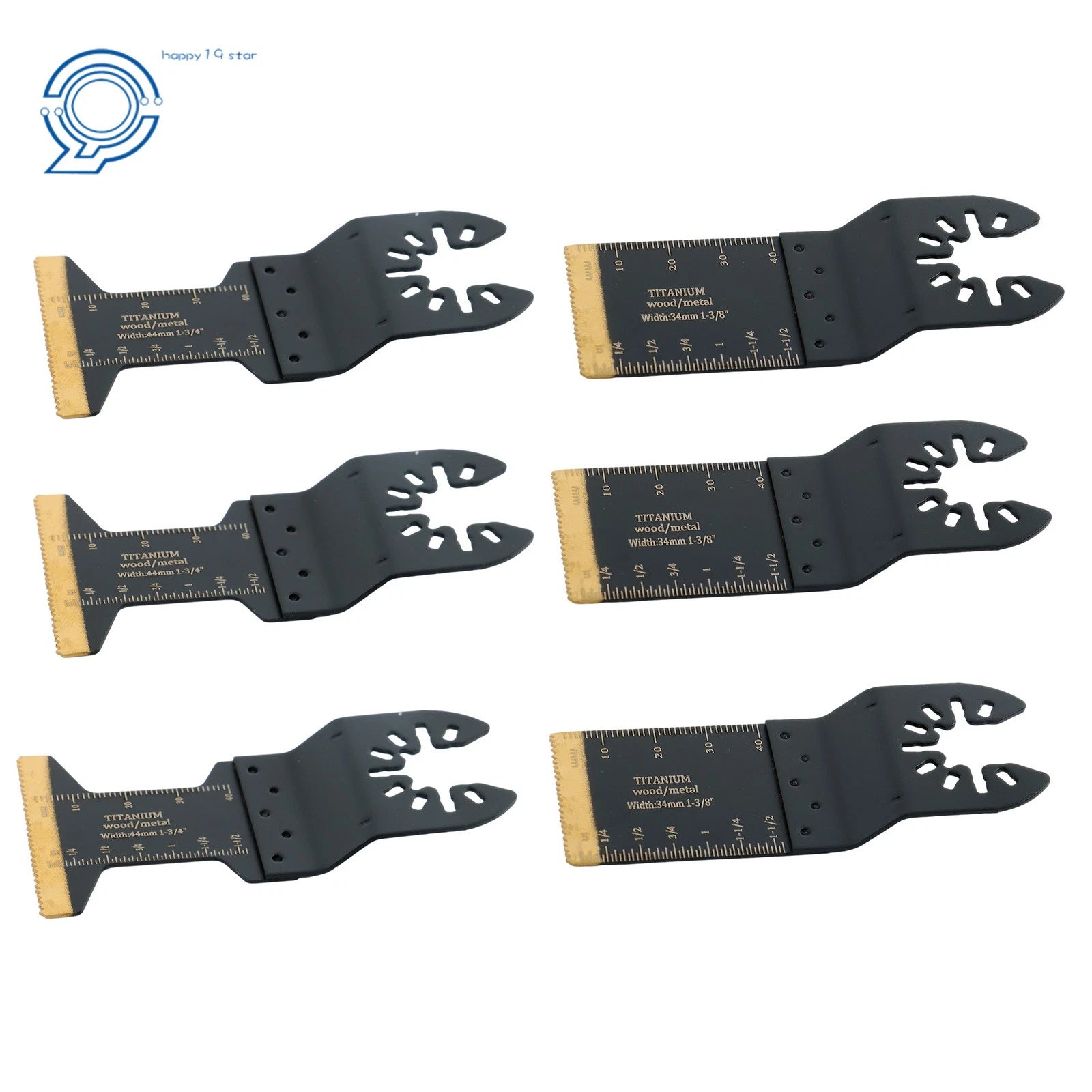 Set of 50 Titanium Oscillating Tool Blades for Oscillating Saw