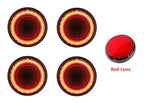 4" Red LED Stop Light Replacement with Red Lens for Mitsubishi Mirage (2014–2020)