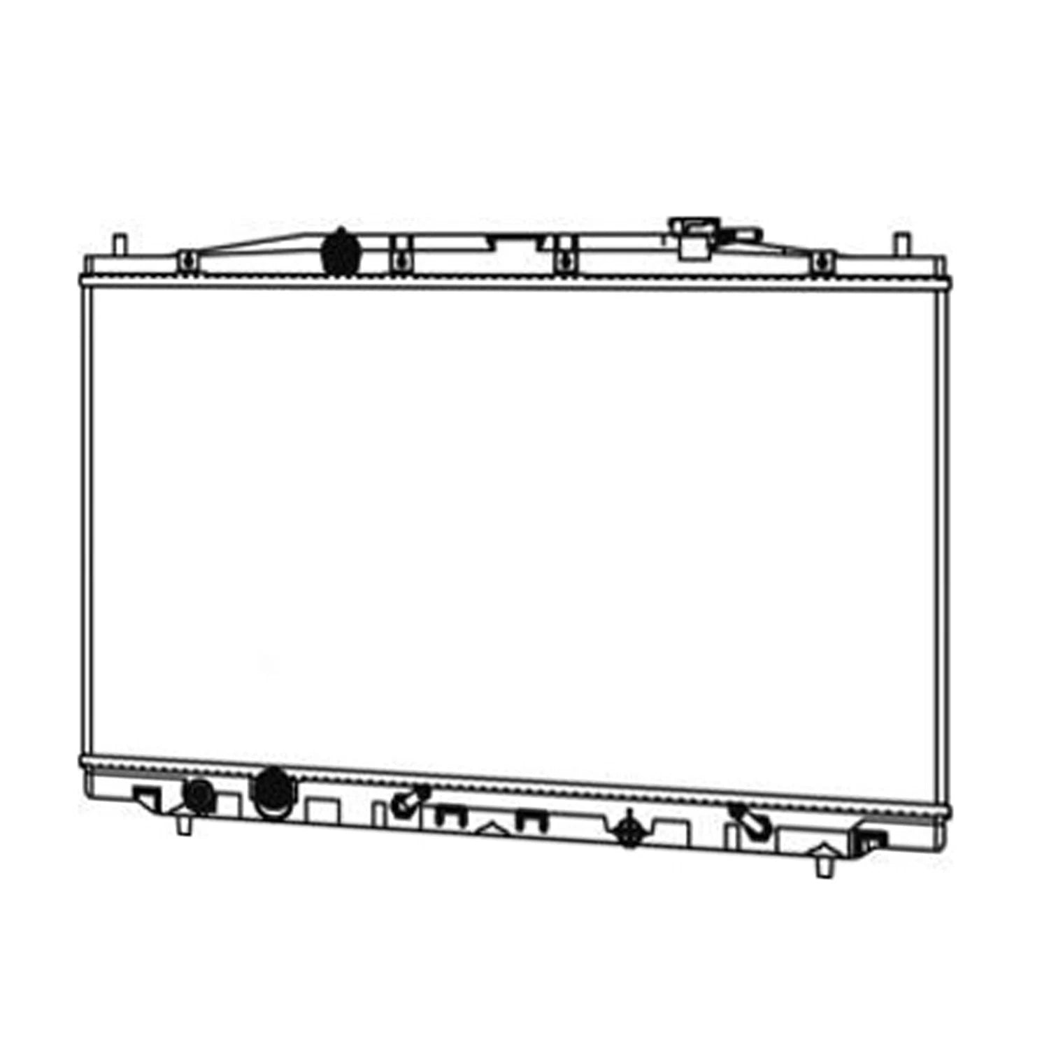 Replacement Plastic Aluminum Radiator for Toyota Hilux (2005–2015)