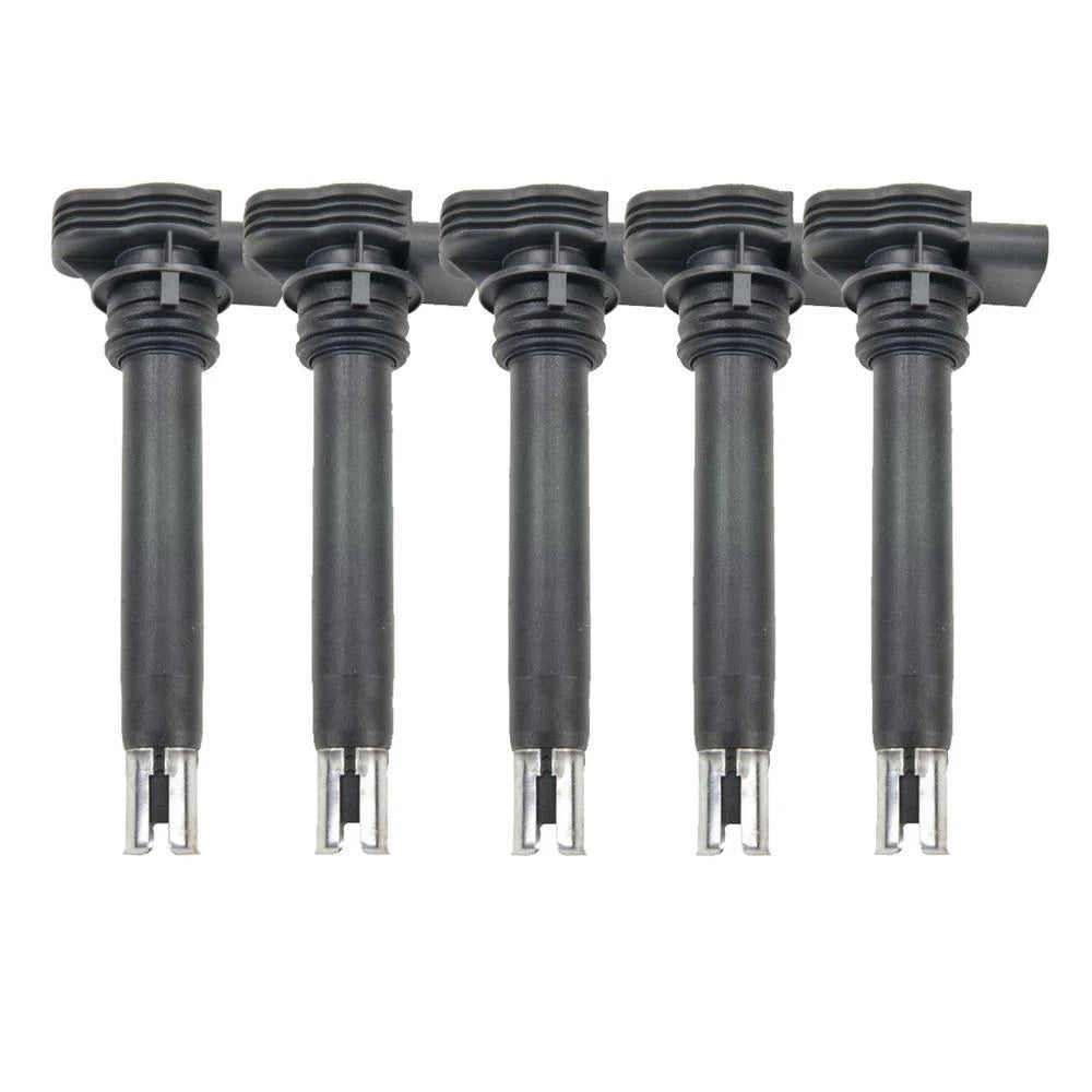 Set of 5 Ignition Coils for Audi Volkswagen 2.5L L5 GAS (2001–2005)