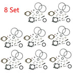 Set of 8 Carburetor Gasket Kit for B&S Lawn Mowers (492495, 493762, 498260)
