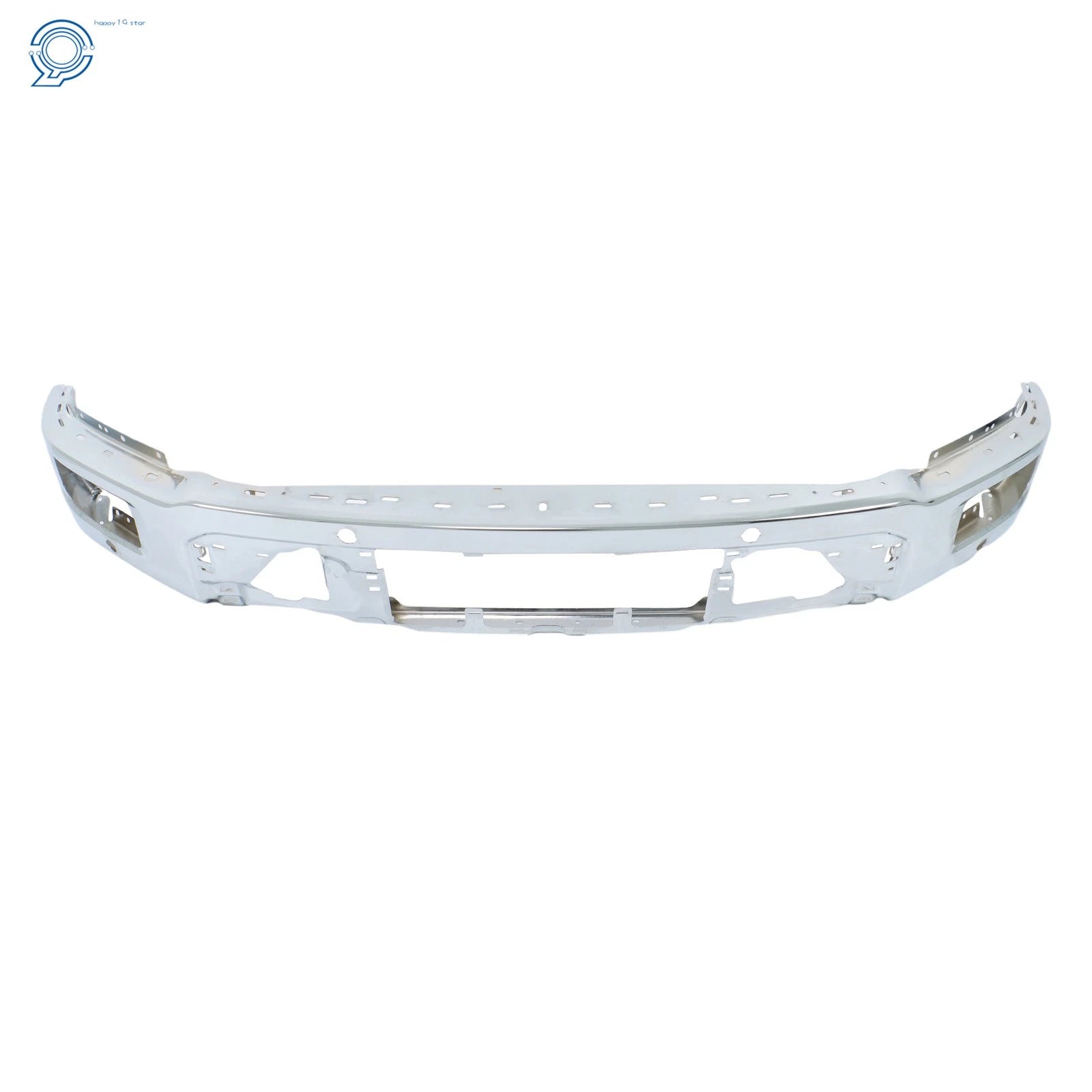 Chrome Front Bumper with 4 Sensor Holes for Ford F-150 (2024–2025)