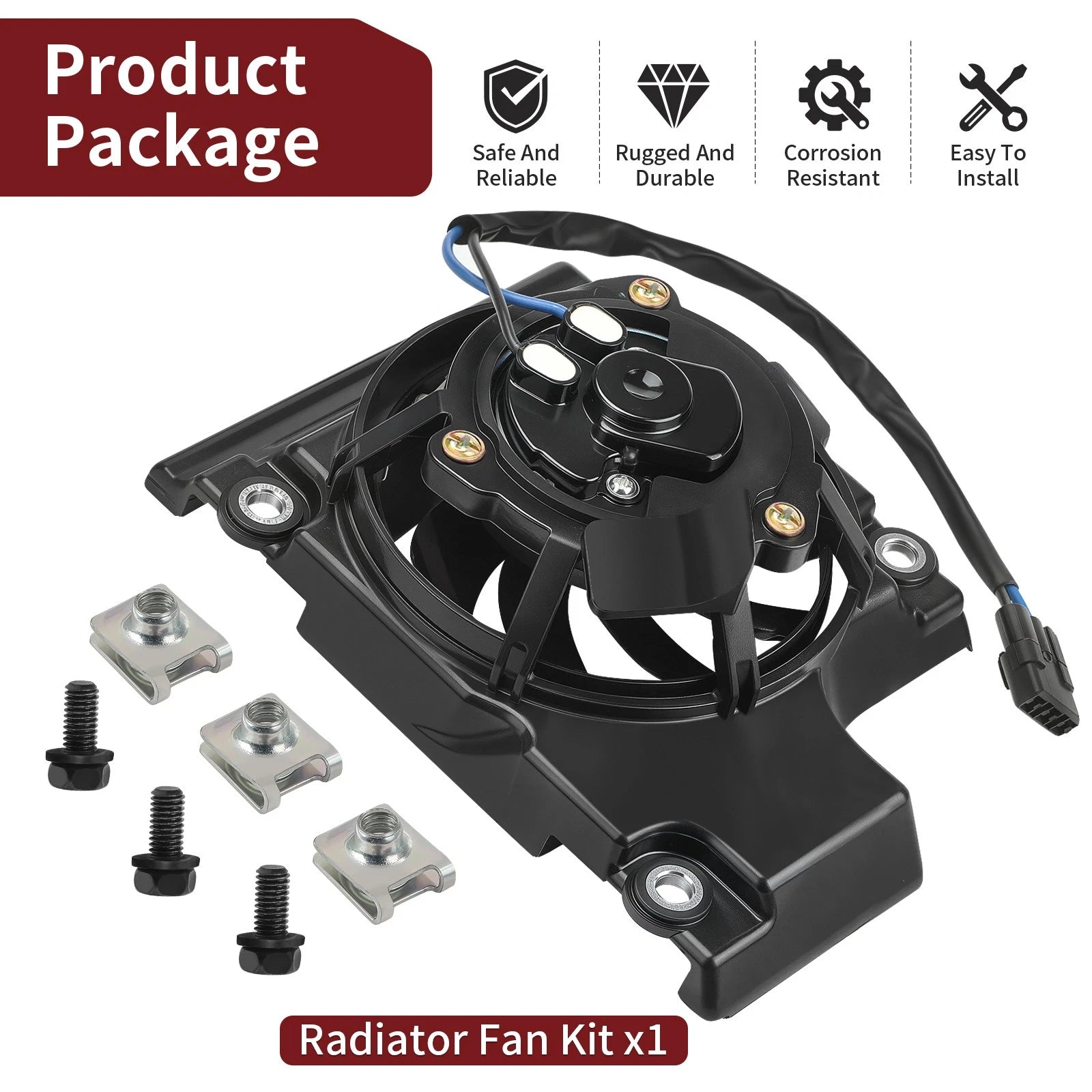 Radiator Fan Kit for Yamaha YZ250FX WR250F (2020-2024)