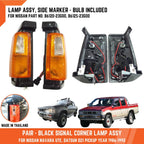 Black Side Corner Turn Signal Light for Nissan Navara D21 (86-92)