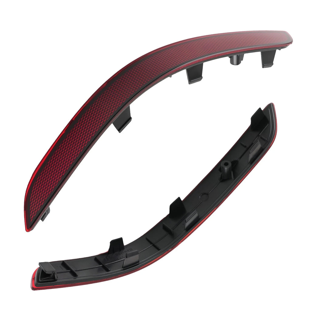 Bumper Reflector Pair for Mercedes-Benz GLK W204 (2013–2015) Red Lens ABS