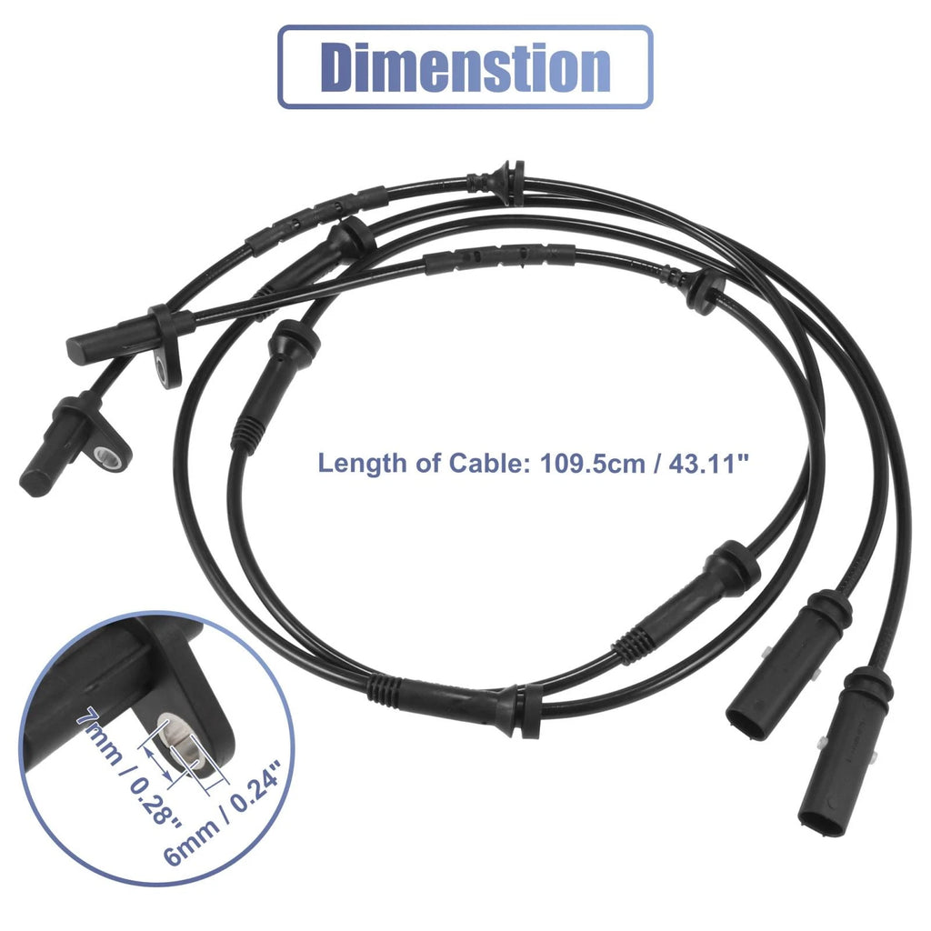 2X ABS Wheel Speed Sensor for BMW X3 X4 (2011–2017) 34526869292