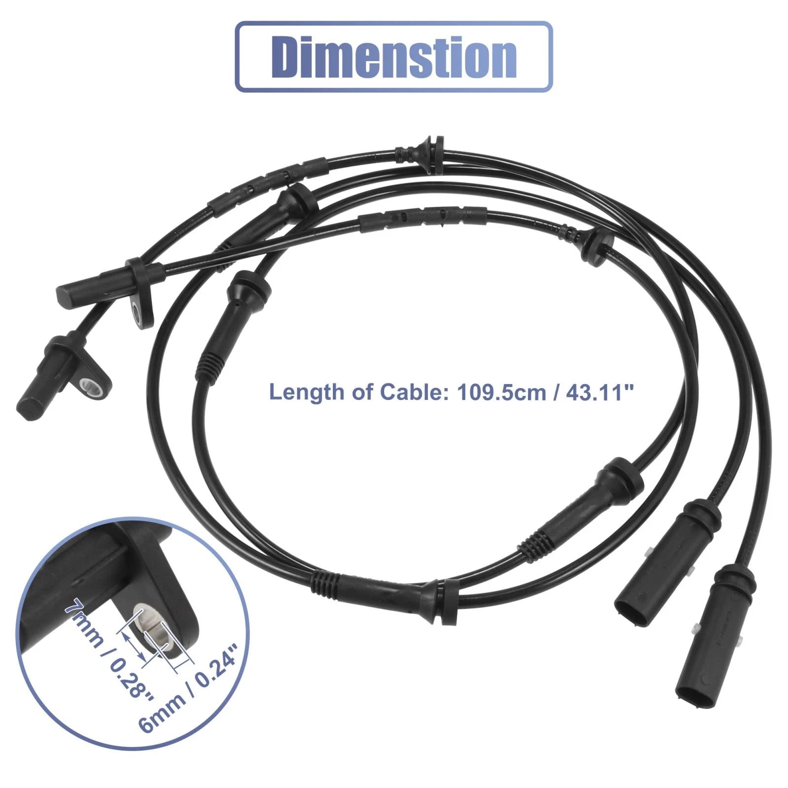 2X ABS Wheel Speed Sensor for BMW X3 X4 (2011–2017) 34526869292
