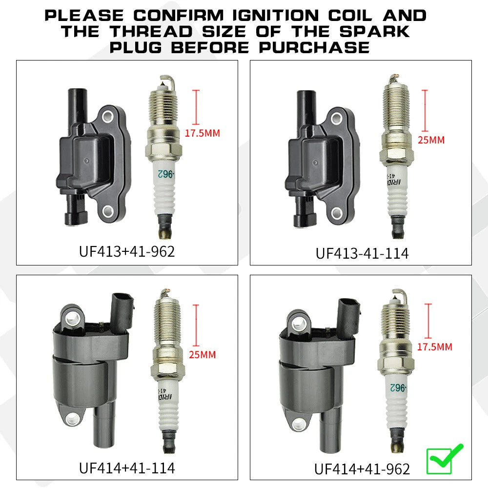 Set of 8 Ignition Coils for Chevy Silverado 1500 Tahoe GMC (D514A)