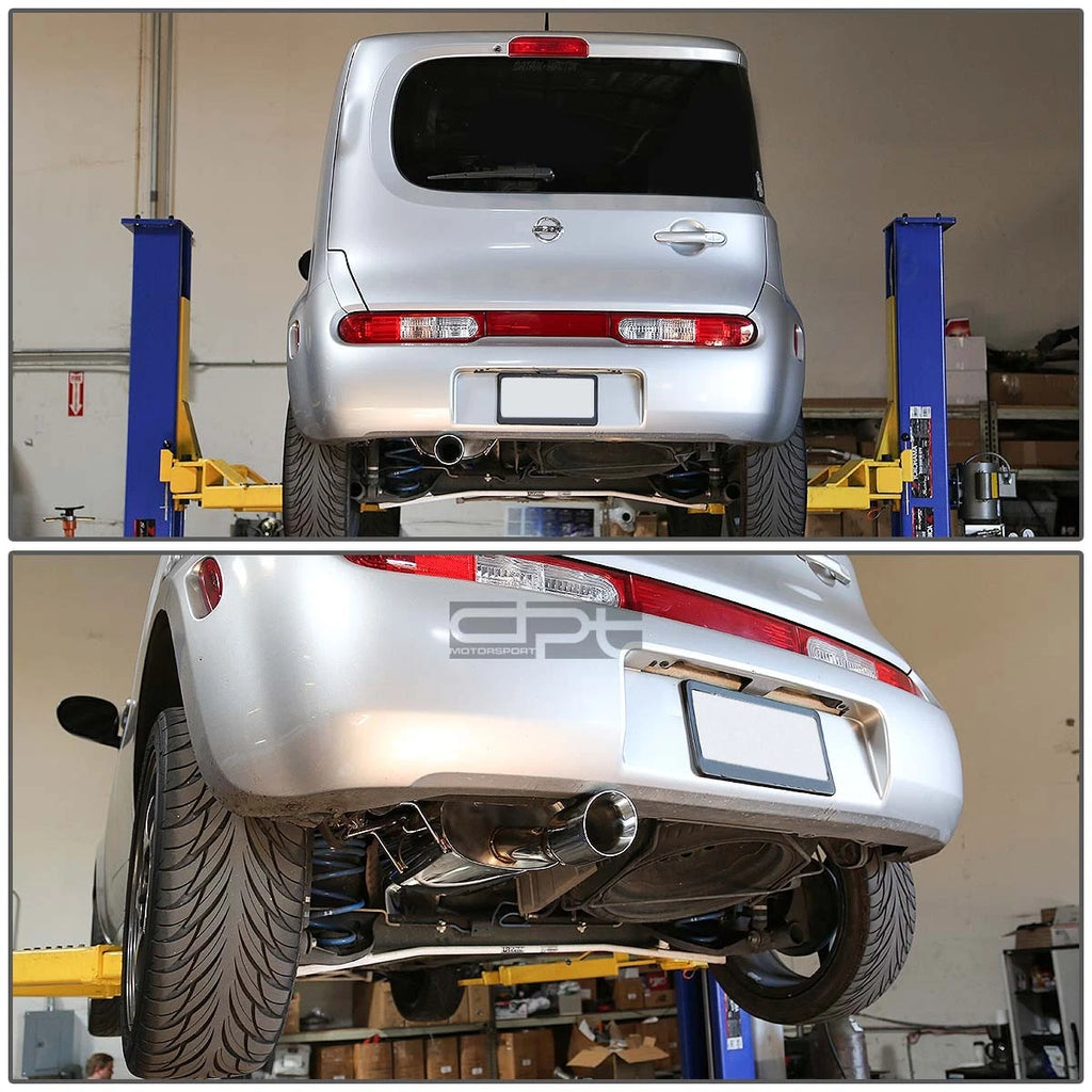 3.5" Rolled Slant Tip Muffler for Nissan Cube Z12 (2009–2014)