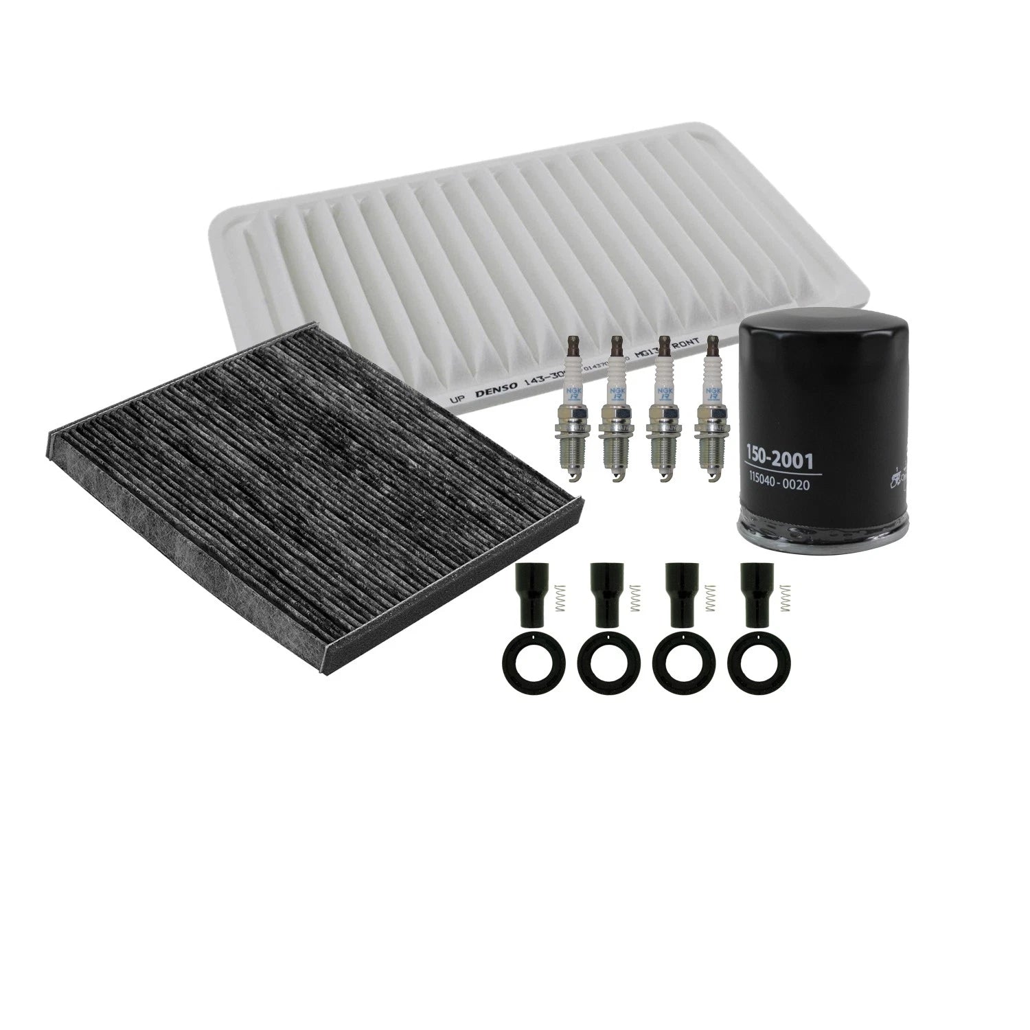 Tune Up Kit with 4 NGK Spark Plugs & Boots for Toyota Solara (2000–2008)