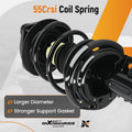 Front Complete Struts w/Coil Springs for Mercedes-Benz C300 (2008–2014)
