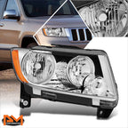 Right Side Chrome Amber Headlight for Jeep Grand Cherokee (2011–2013)