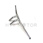 1-1/4" Flat Chrome 6" T-Bar Handlebars for Harley Softail (2018–2023)