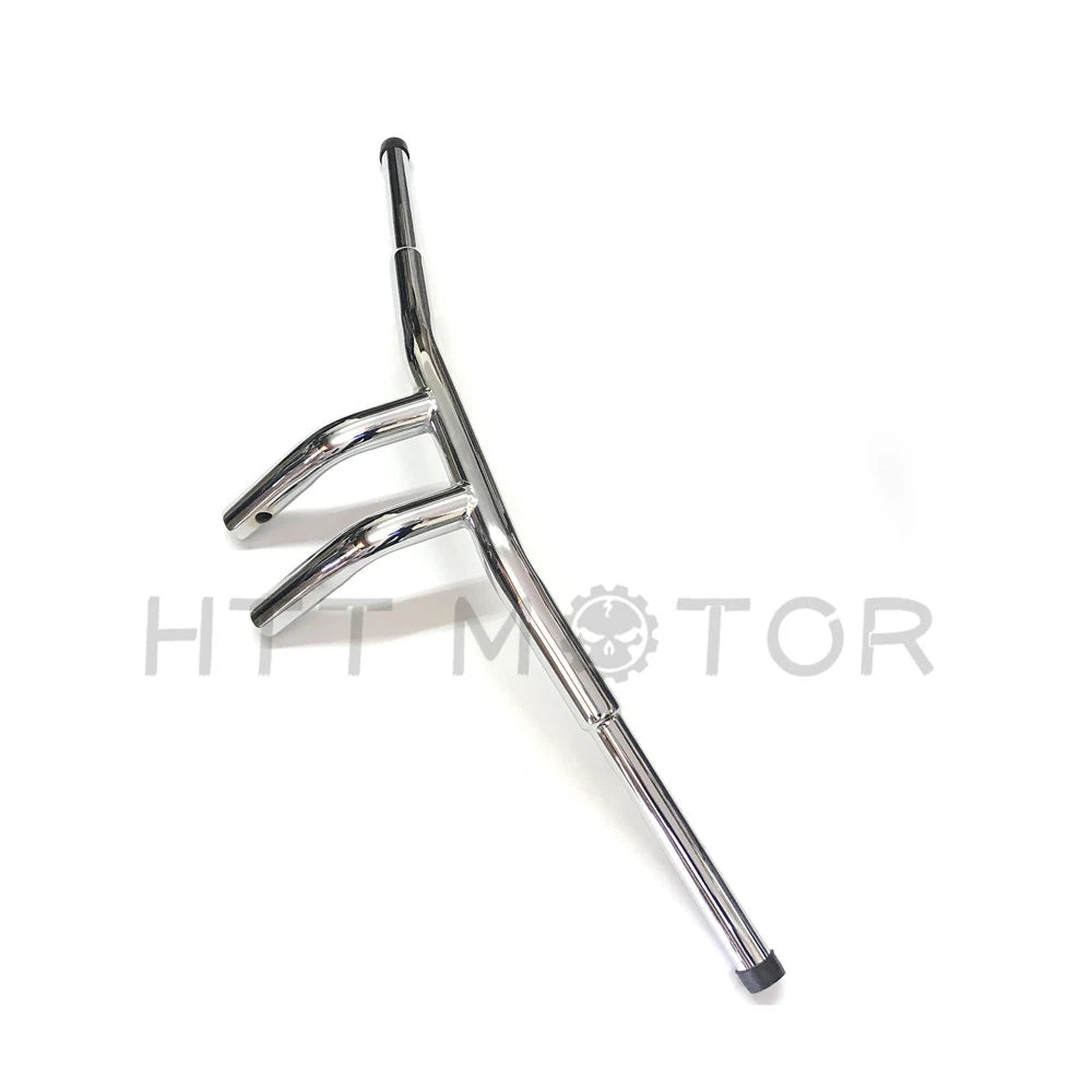 1-1/4" Flat Chrome 6" T-Bar Handlebars for Harley Softail (2018–2023)