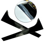 Set of 2 Black Rear Window Spoiler Side Wing Trim Covers for Skoda Kodiaq (2016–2020)