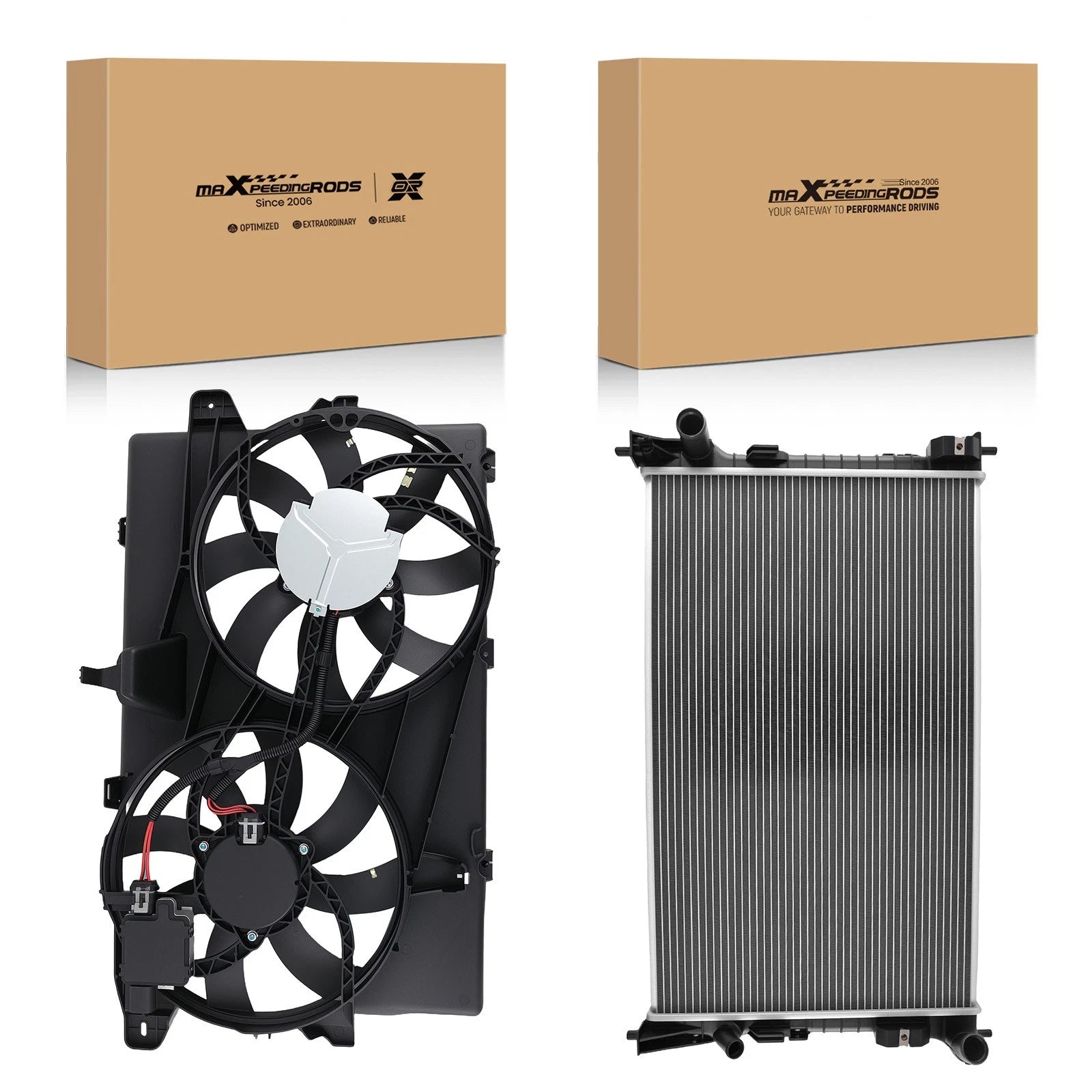 Radiator & Coolant Fan for Ford Edge, Lincoln MKX (2007–2015) 7T4Z8C607A