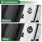 Set of 4 Door Lock Latches Covers for Honda Civic (2006–2025), HR-V (2016–2025)