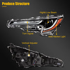 Full LED DRL Headlight Set for Toyota Corolla (2020–2022)