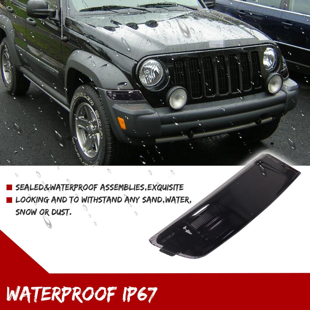 Fender Mounted Smoked Marker Signal Lights for Jeep Liberty (2005–2007)