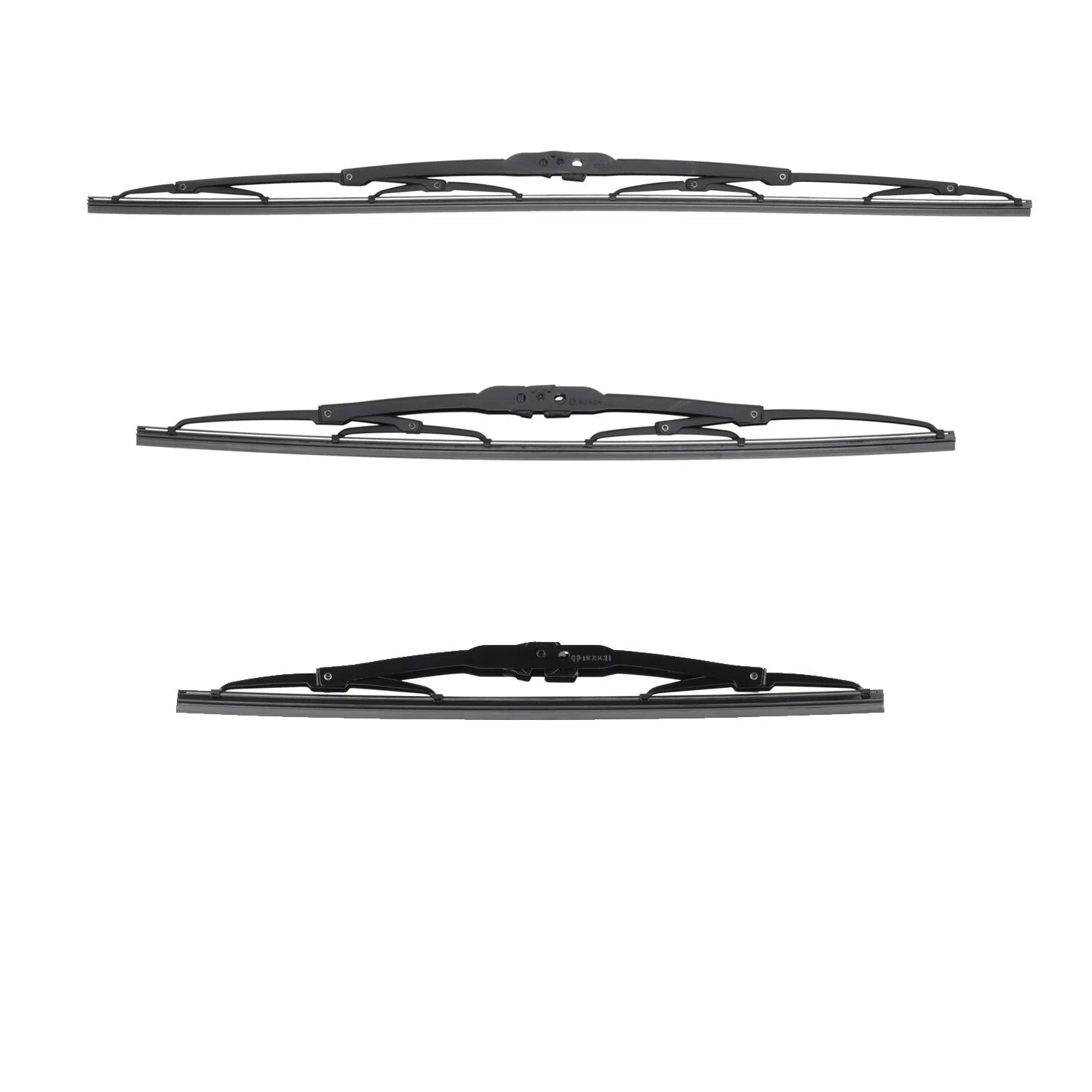 Set of 3 Bosch MicroEdge Windshield Wiper Blades for (24", 18", 13")