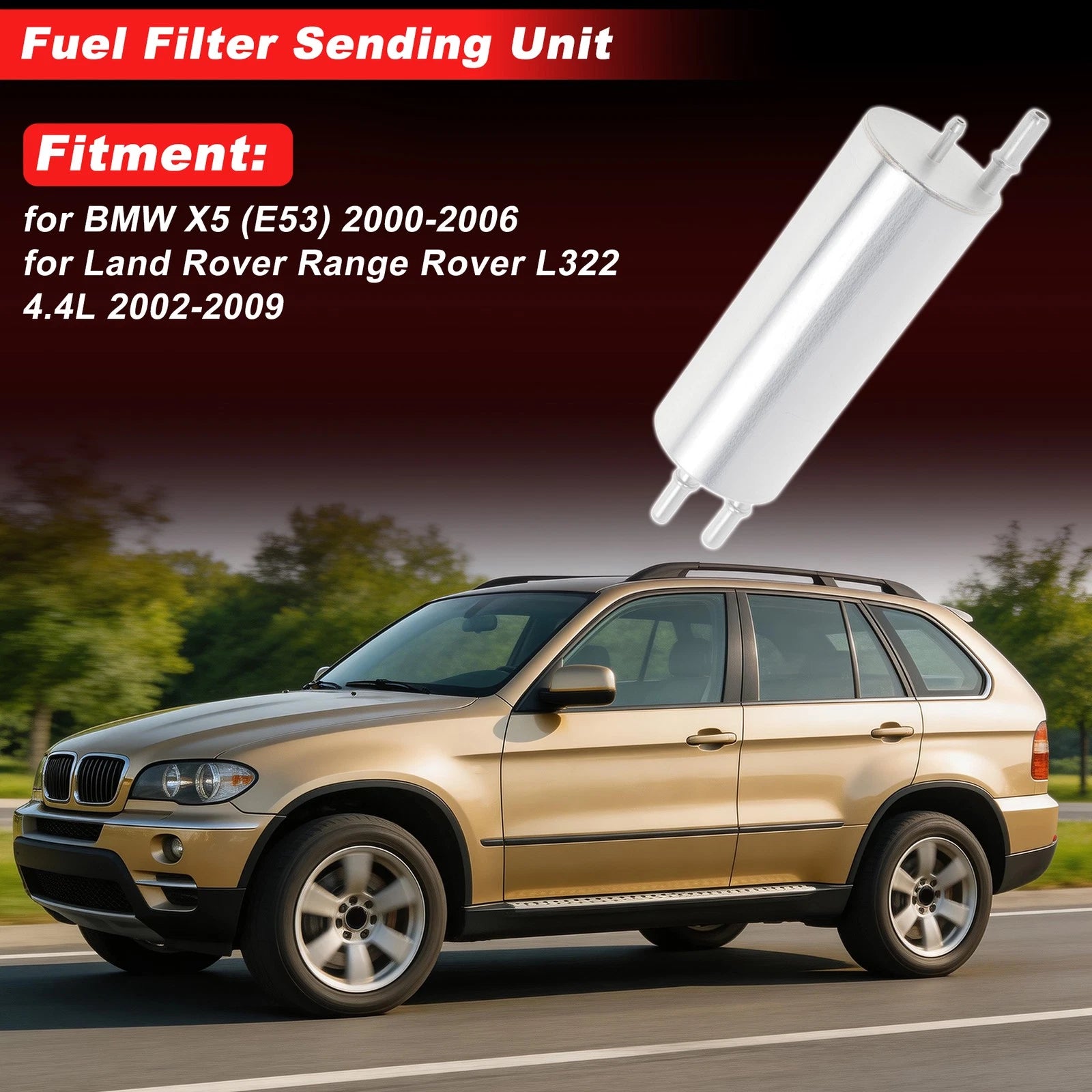 Fuel Filter Assembly for BMW X5 (E53) (2000–2006) No. 13326754016/V200713