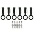 Set of 6 NGK Ruthenium HX Spark Plugs & Coil Boots for Toyota Avalon Camry (2005–2020)