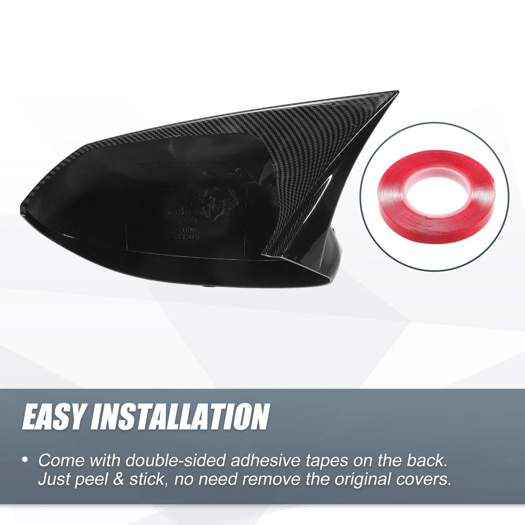 1 Pair Rearview Mirror Cover Overlay for Toyota Corolla (2014–2023) 767153441400