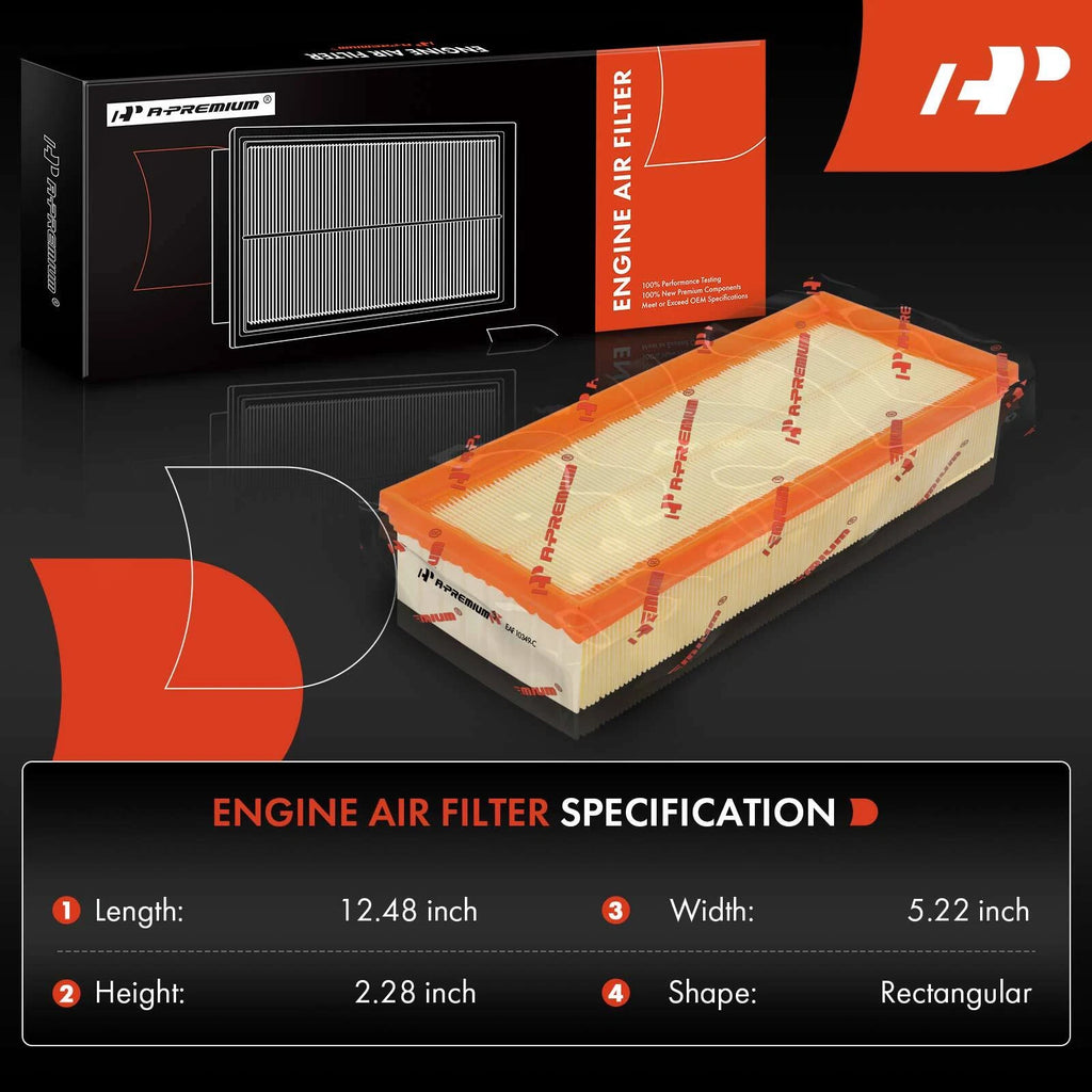 2X Engine Air Filter for Nissan Altima (2007-2013) 2.5L Flexible Panel