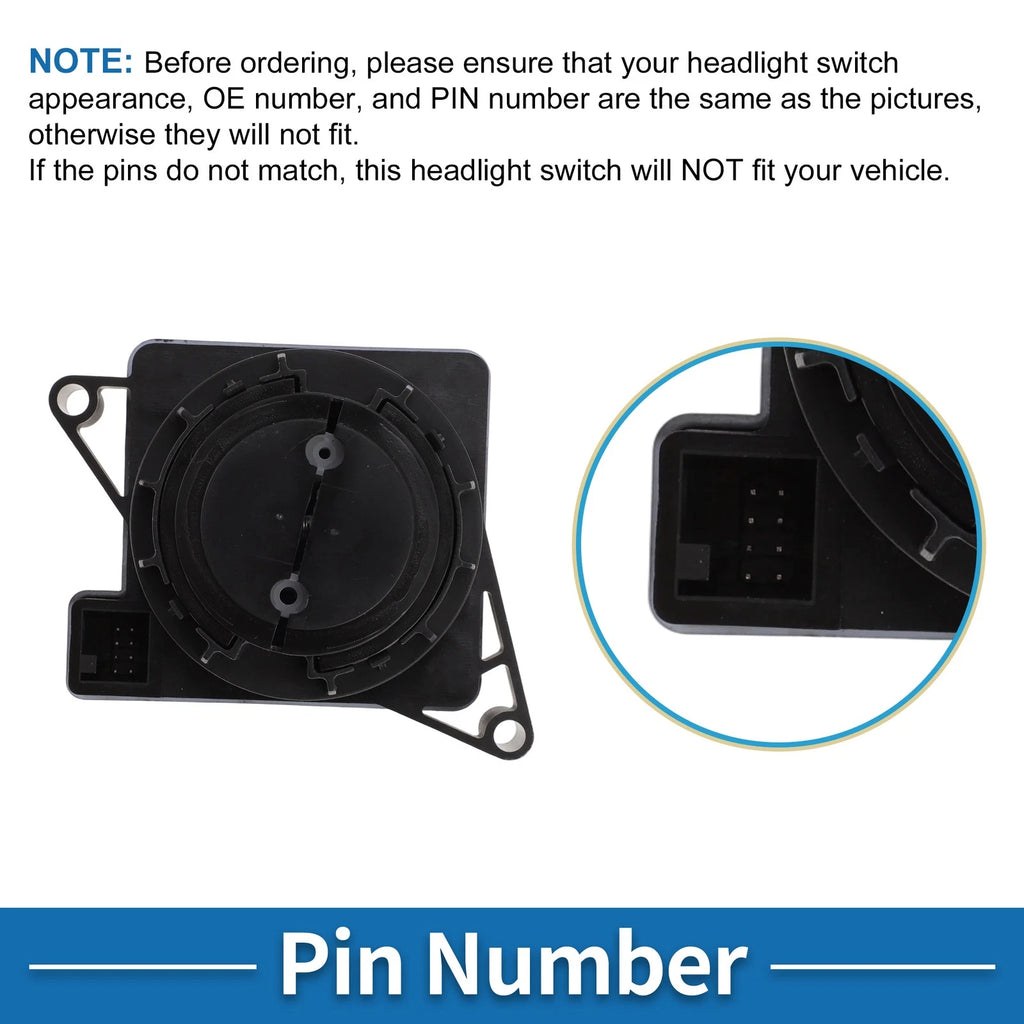 Headlight Switch for Mercedes-Benz Actros/Antos/Arocs/Axor (2007–2009) No.68010503AA