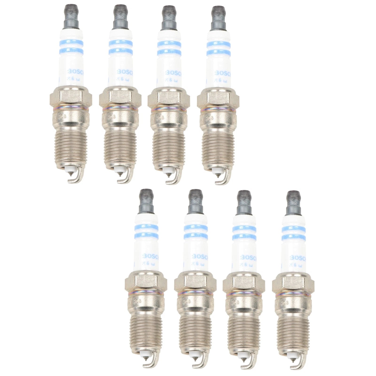 Set of 8 Bosch Double Platinum Spark Plugs for Buick Cadillac Chevrolet GMC