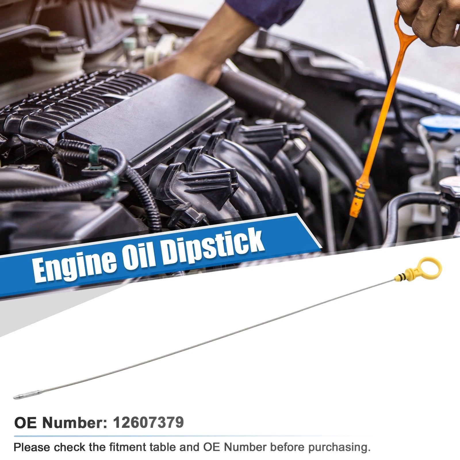 Engine Oil Fluid Level Dipstick for Buick LaCrosse (2005–2016) No.12607379
