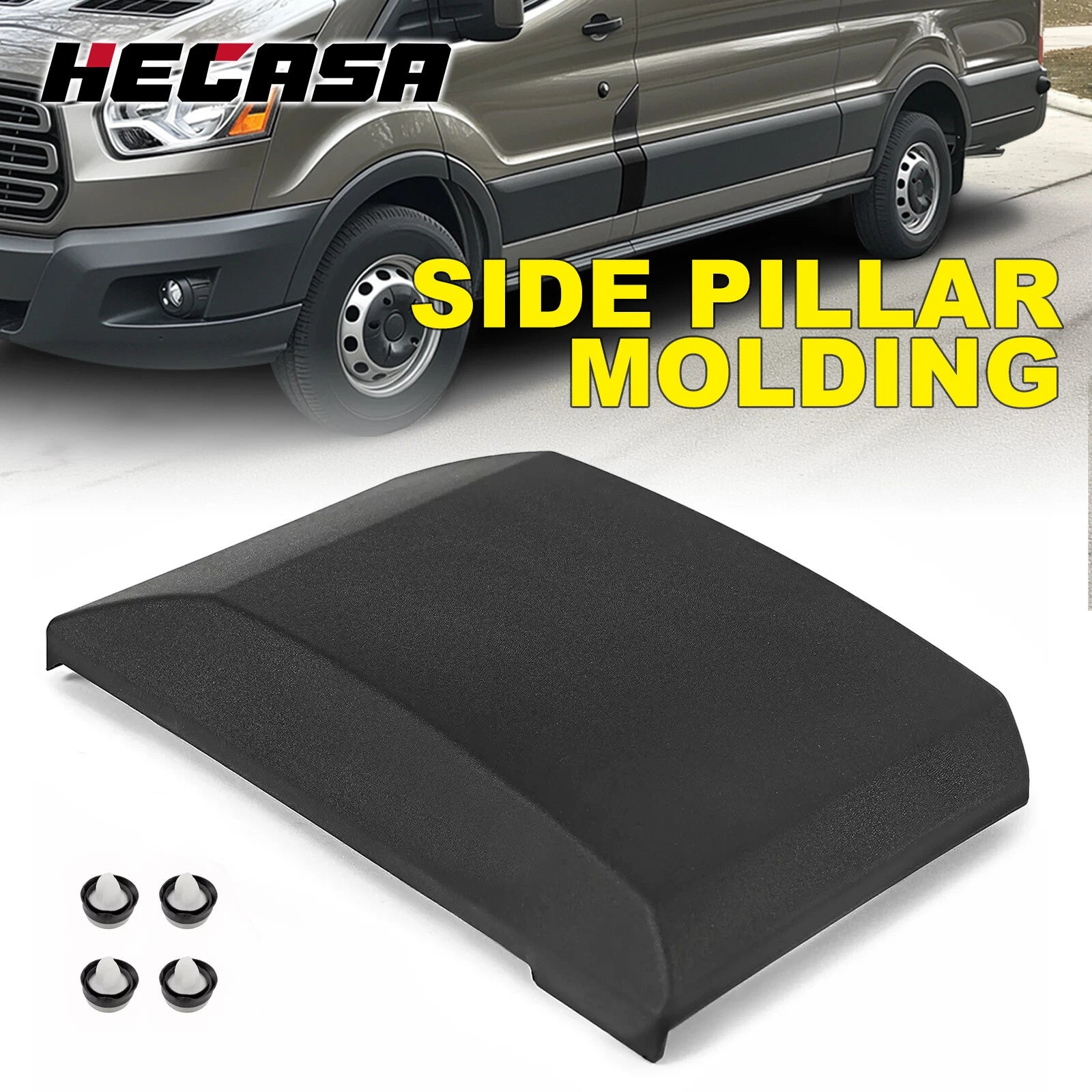 LH molding trim fuel door gas cap hatch cover for Ford Transit (2015–2020)