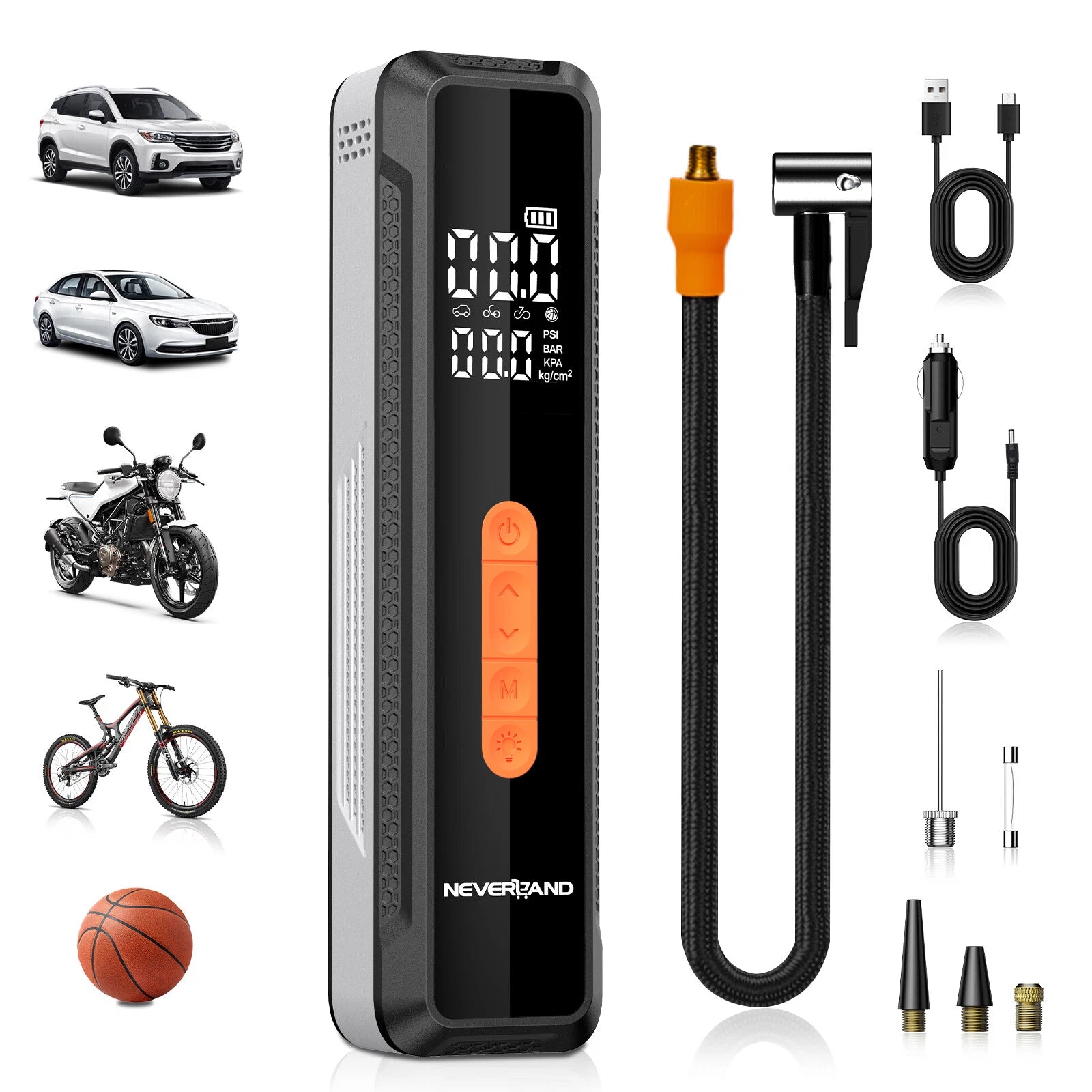150 PSI Air Compressor Tire Inflator for Car Motorcycle (2000–2023)