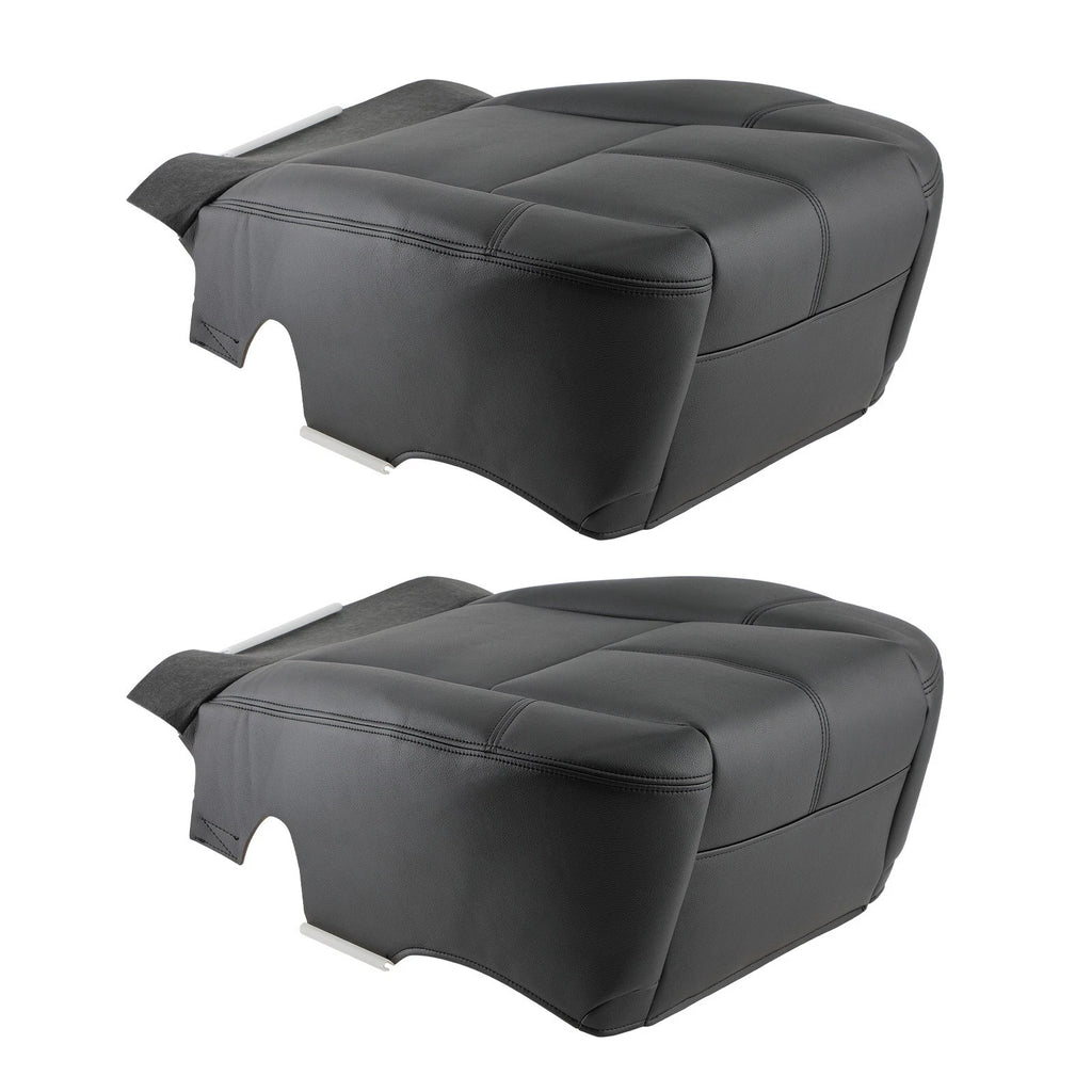Bottom Leather Seat Cover Pair for GMC Yukon XL (2007–2012) Black