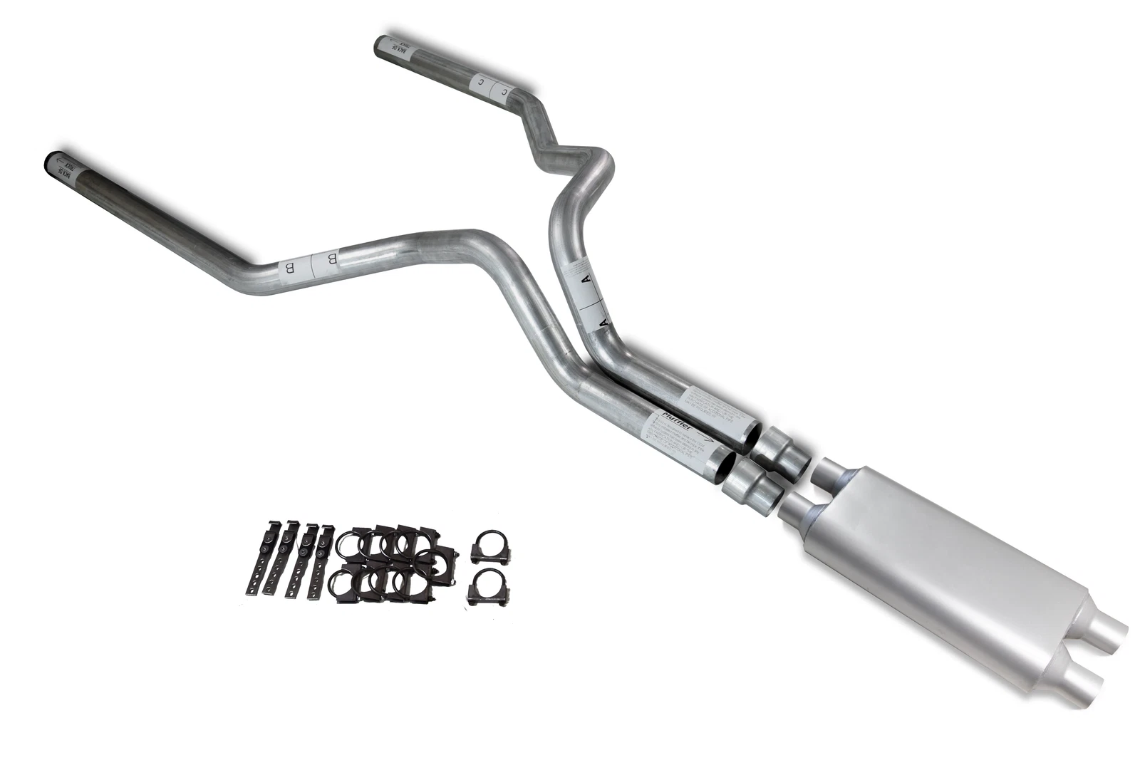 3" Dual Exhaust Muffler for Chevy GMC 2500 (2000–2006)